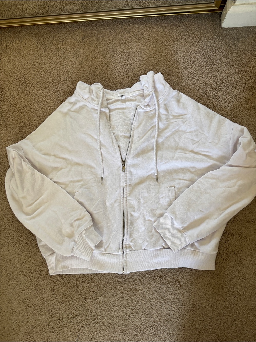 Garage White Hooodie